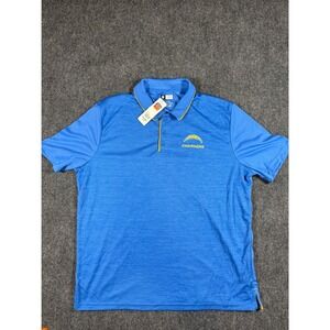 Los Angeles Chargers Shirt Mens XXL Blue Polo NFL Team Apparel Casual NWT